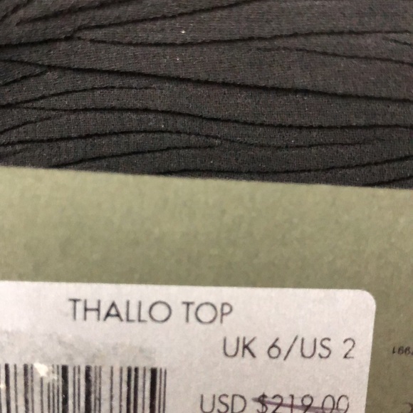 NWT, AllSaints  Thallo blouse , blk US sz 2 - Picture 6 of 11